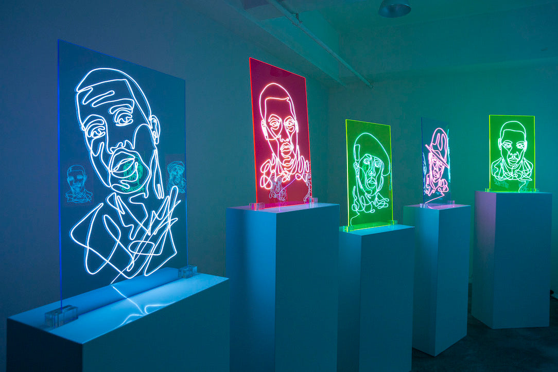 "NEON RAP PORTRAITS" Illuminating The Meaning Behind Freestyle by Natalie Wong