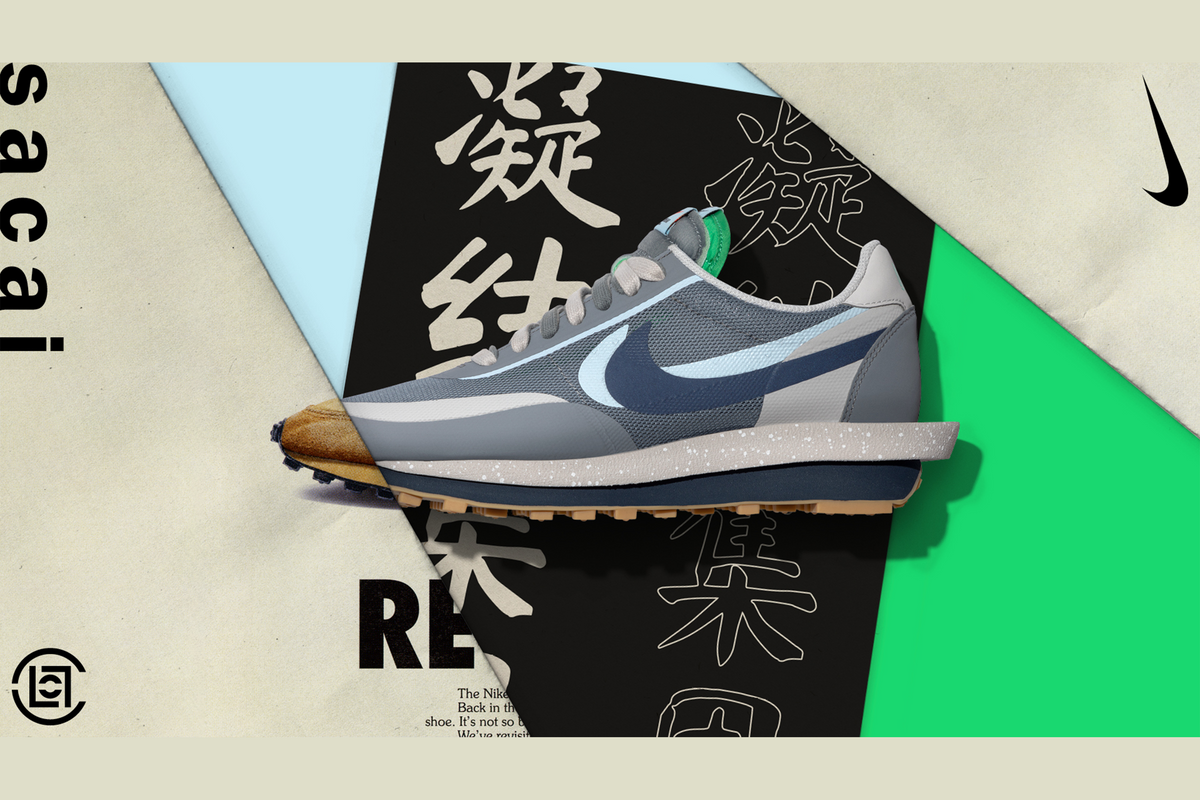 International Raffle: CLOT x sacai x Nike LDWaffle "Grey" Coming Soon!