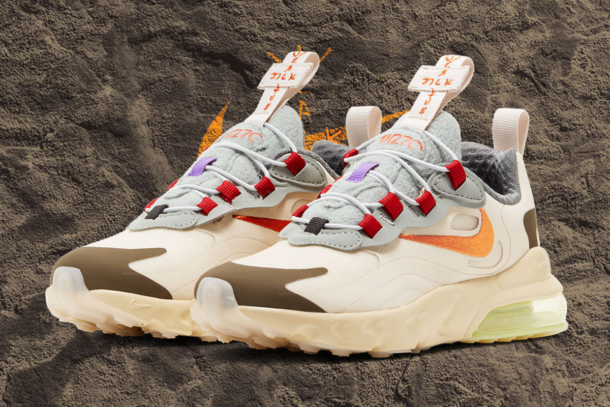 RAFFLE: Travis Scott x Nike Air Max 270 React “Cactus Trails” (GS)