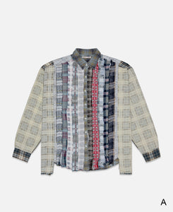 Rebuild By Needles I.O. Flannel Shirt (White)