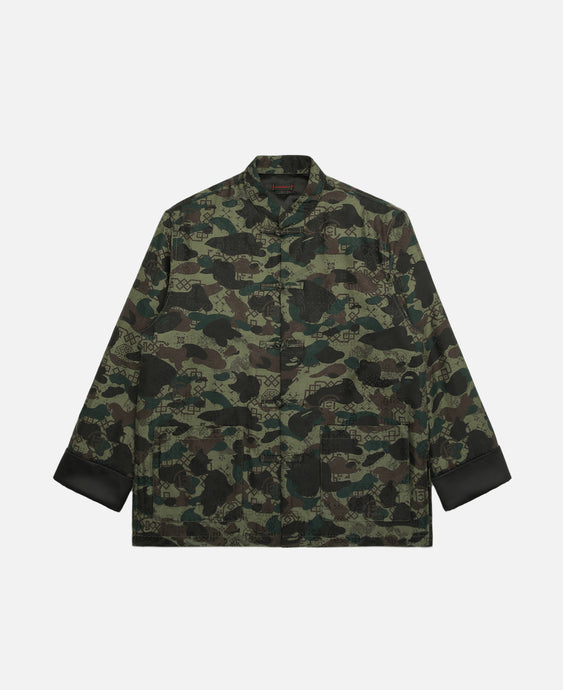 CLOT x BAPE® Chinese Silk Padded Jacket (Green)