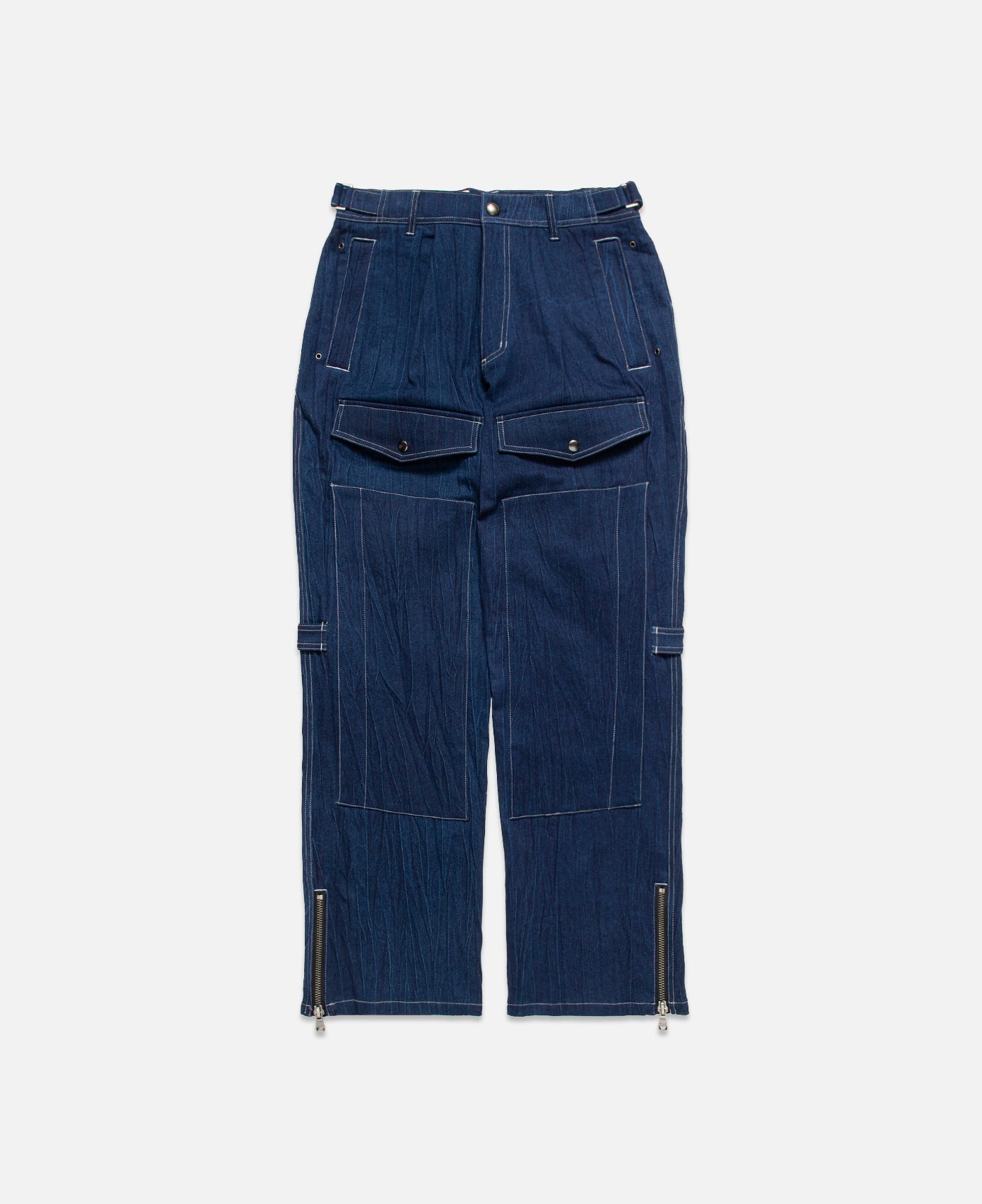 PAULEN Denim Cargo Pants (Navy)