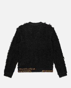 Wings V-Neck Sweater (Black)