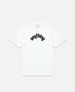 Curved Anything Logo T-Shirt (White)