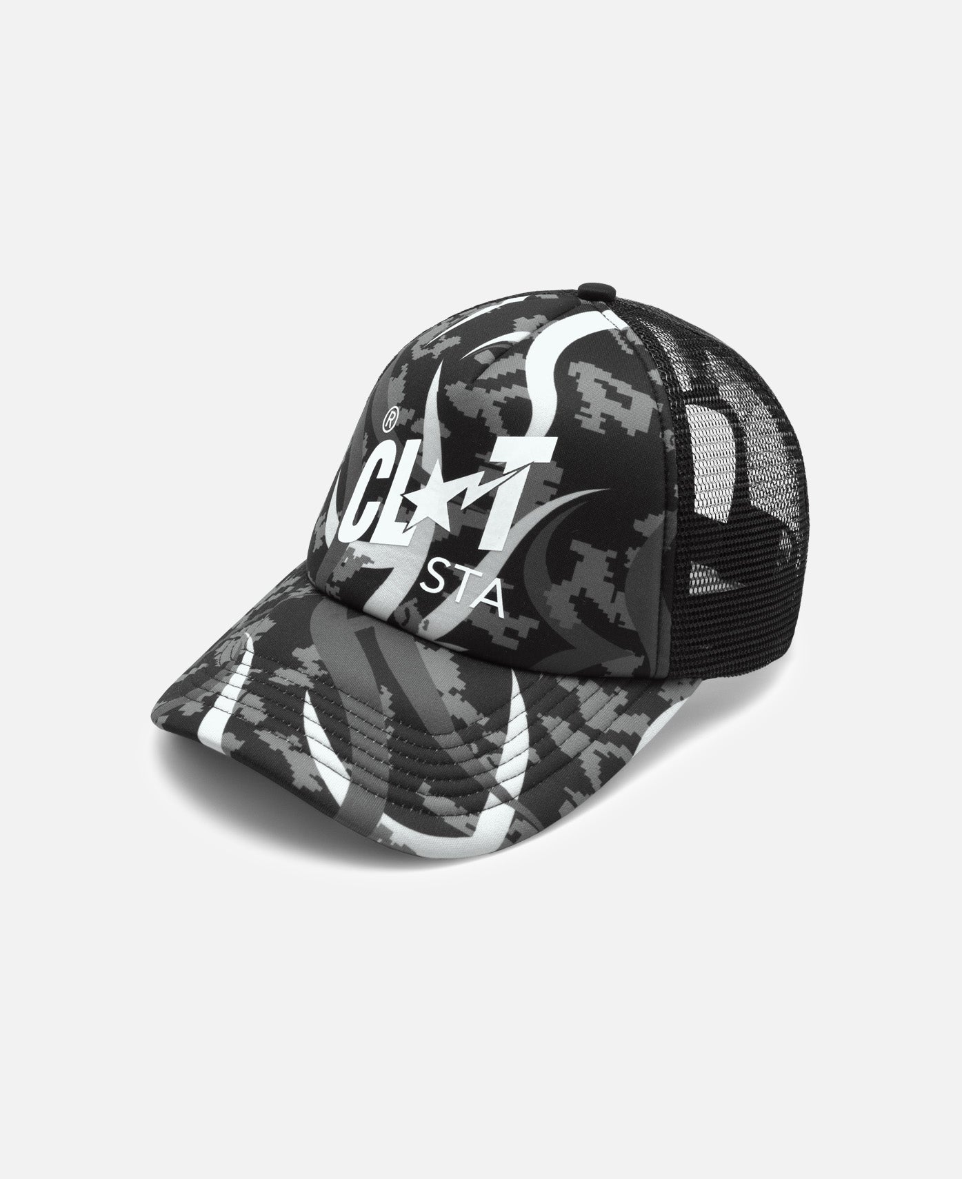 Egra Camo Trucker Cap (Grey)
