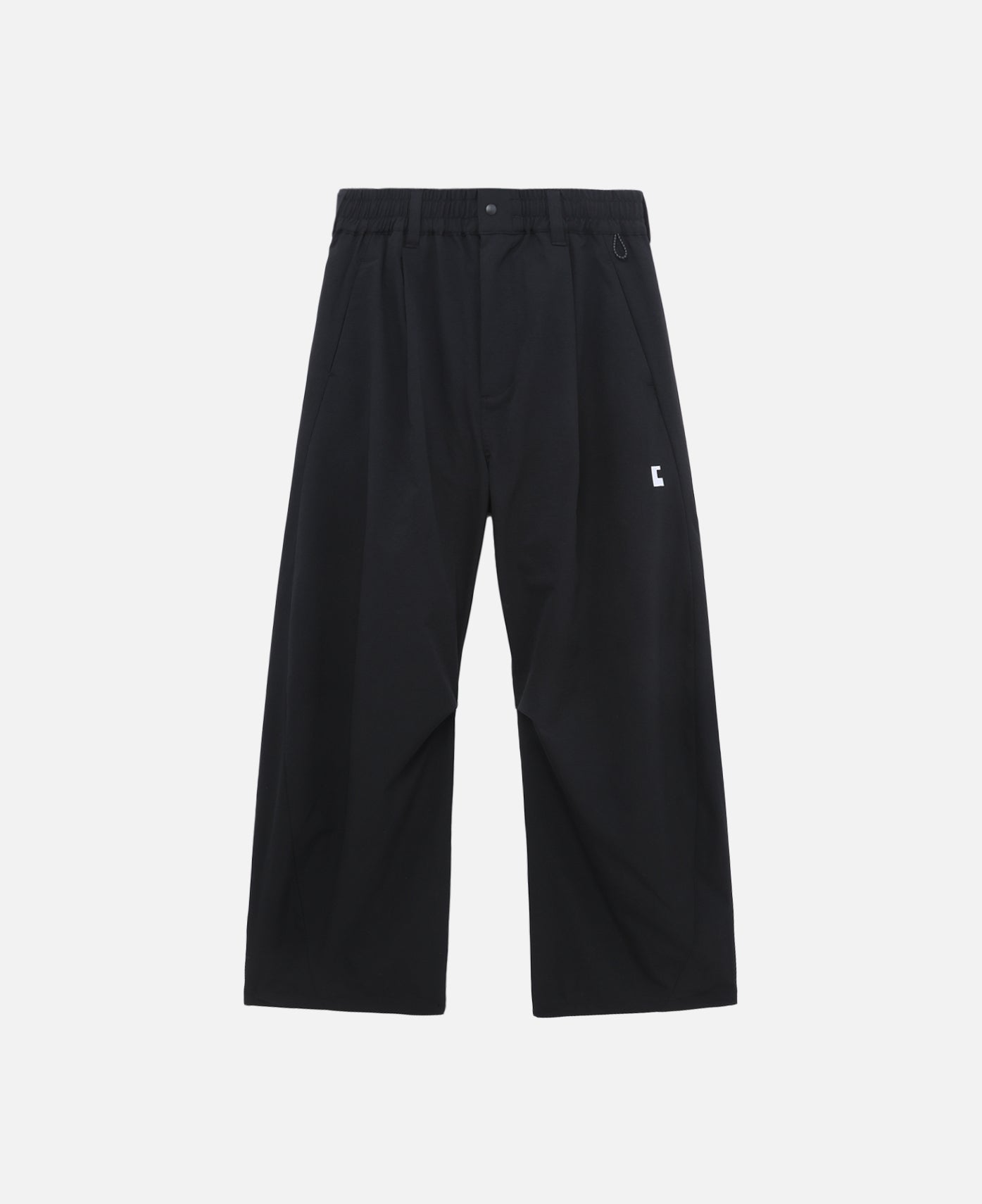City Uniform Barrel Leg Easy Pants (Black)