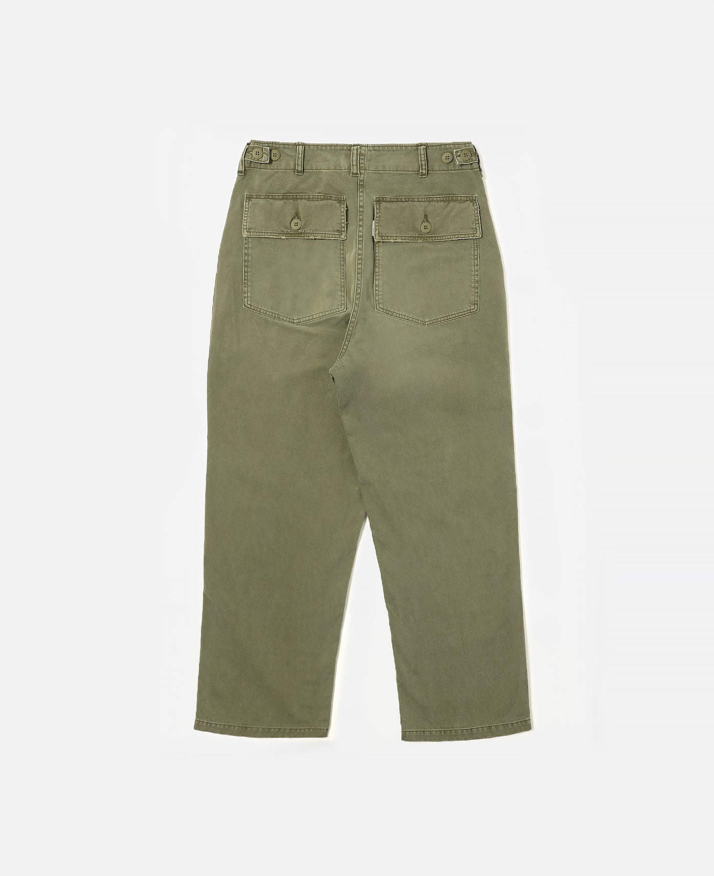 Vintage Effect Baker Pants (Olive)