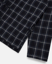 Chinese Checked Jacquard Shirt (Navy)