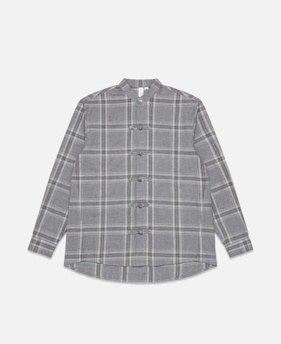 Chinese Checked Shirt (Grey)