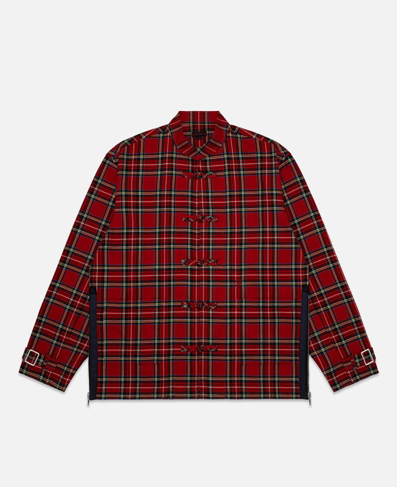 Chinese Plaid Jacket (Red)