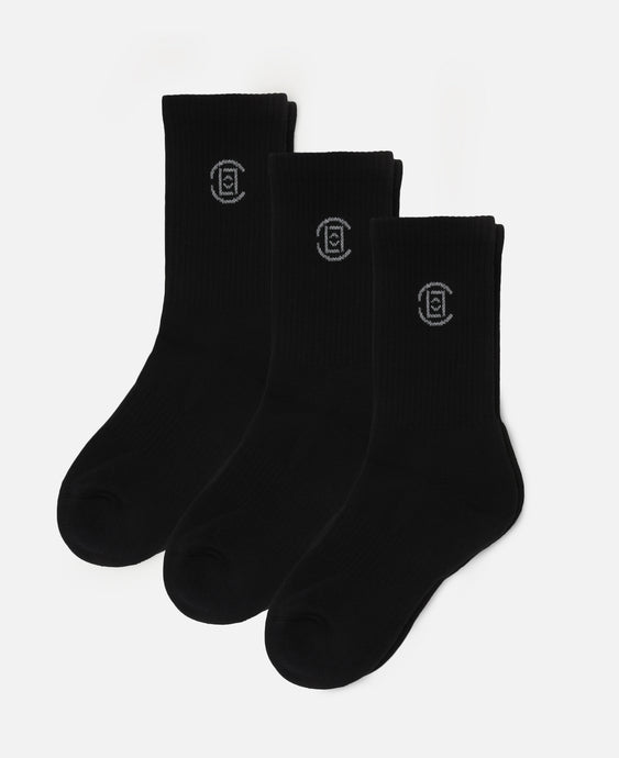 CLOT Jacquard Logo Socks (Black)