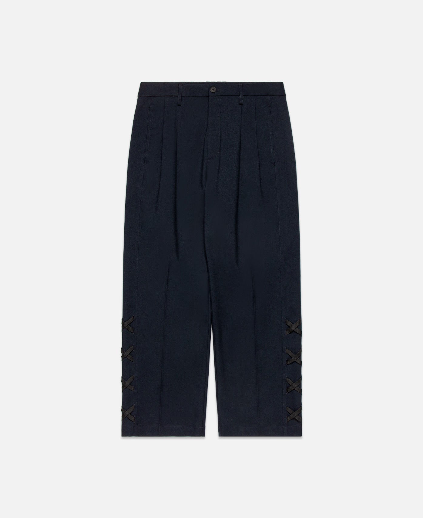 Crisscrossed Pants (Navy)