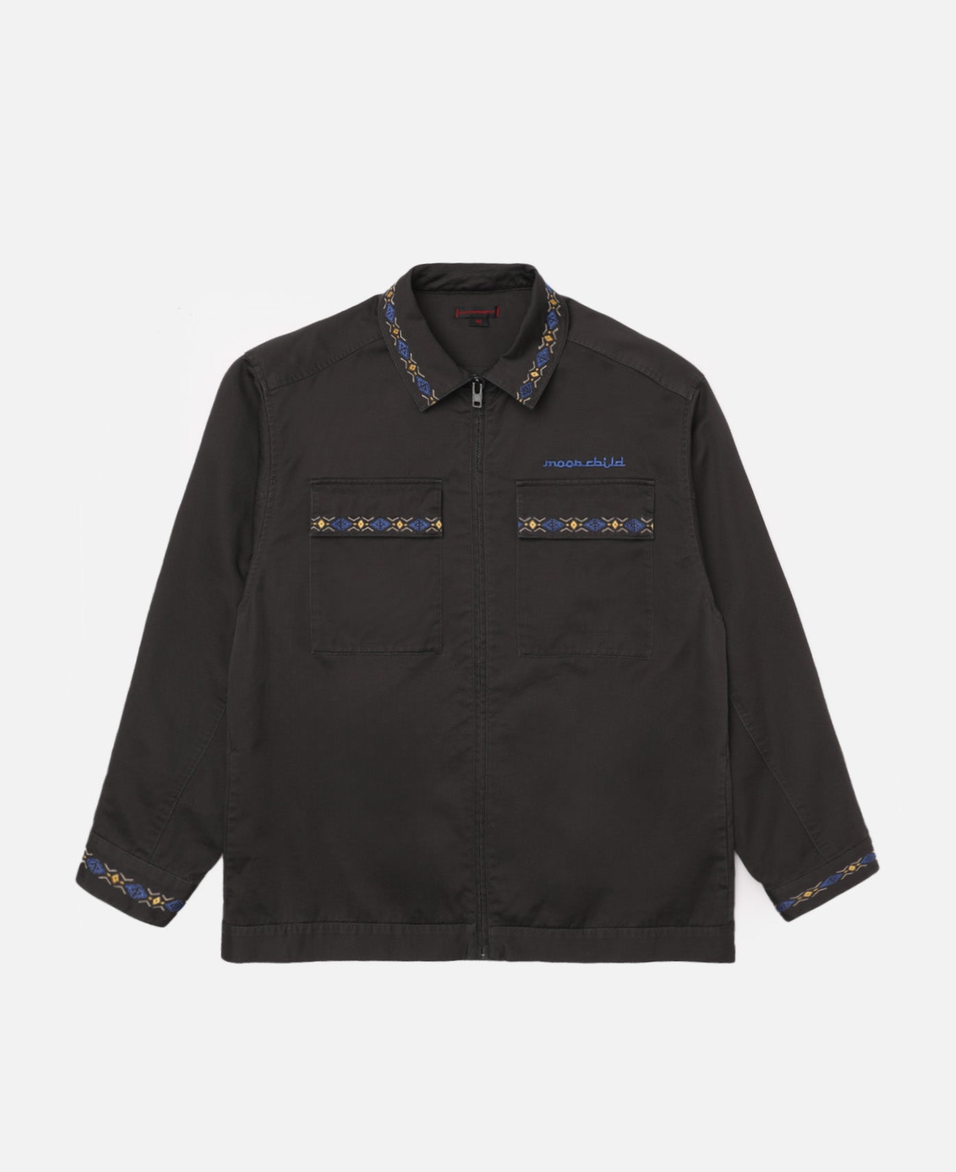 Embroidered Chore Jacket (Grey)