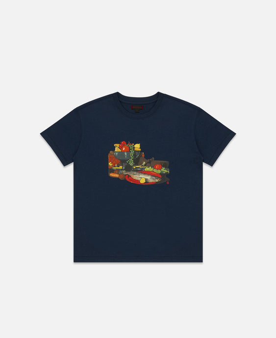 Kids Healthy Eating T-Shirt (Navy)
