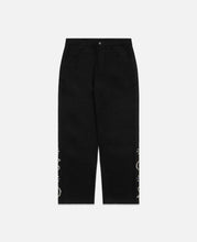 Paisley Studded Twill Pants (Black)