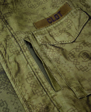 Printed Silk M-65 Jacket (Olive)