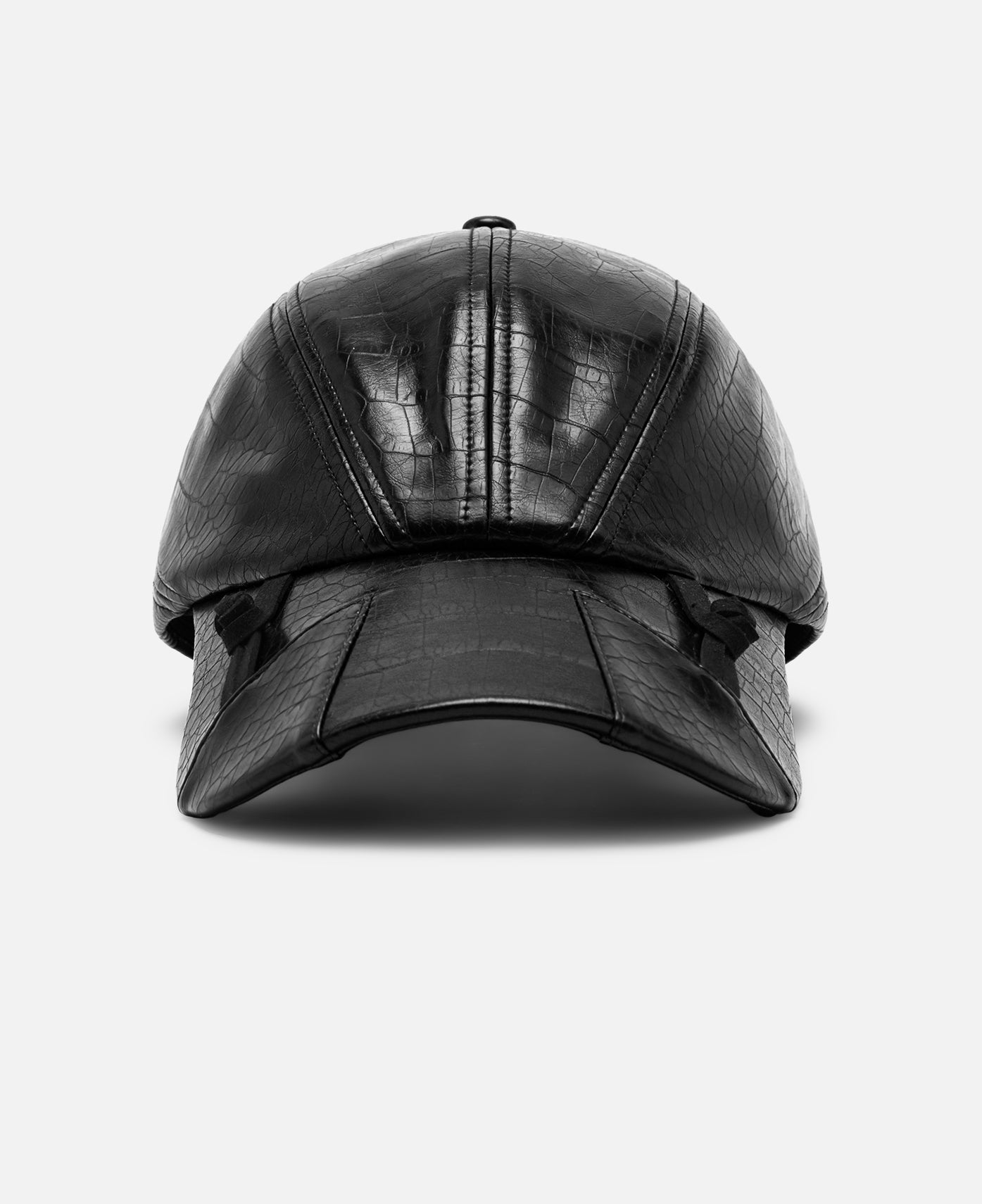 Faux Leather Cap (Black)