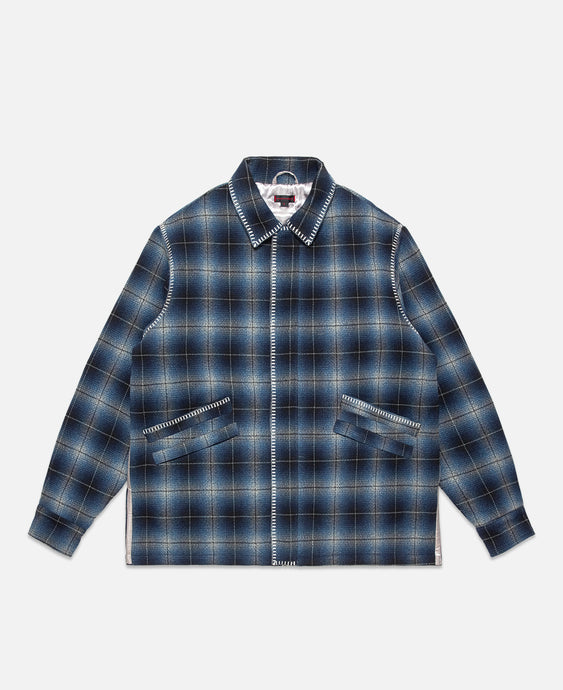 Quilted Patchwork Jacket (Blue)
