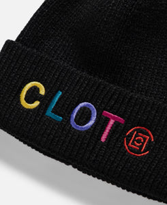 Rainbow Logo Beanie (Black)