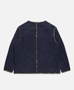 Reversible Quilt Jacket (Navy)