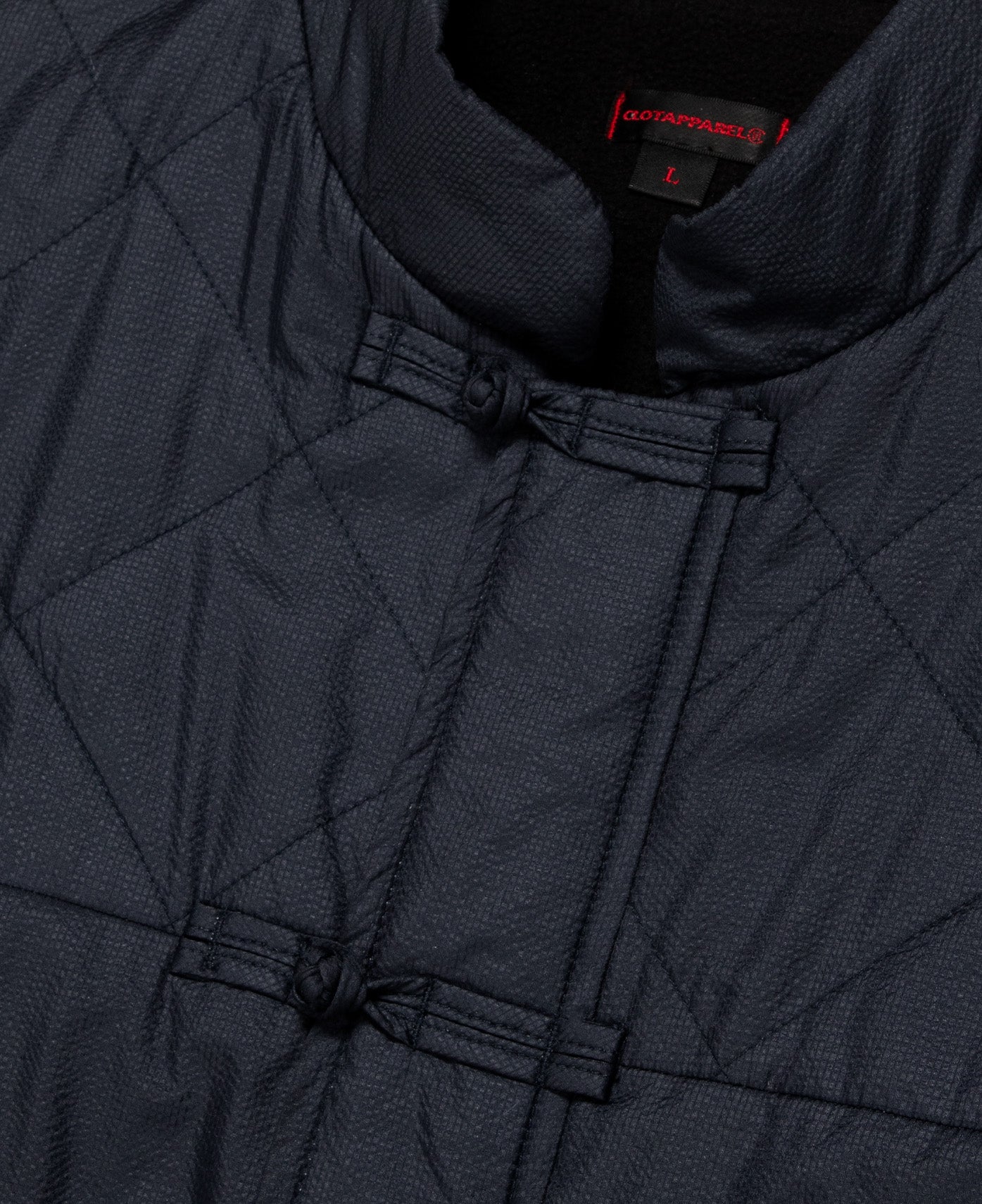 Silk Padded Chinese Jacket (Navy)