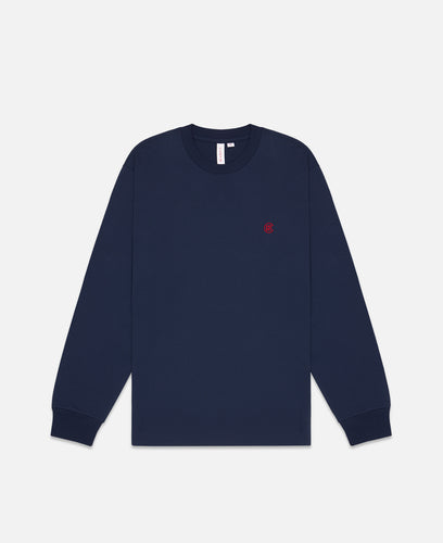 Small Logo L/S T-Shirt (Navy)