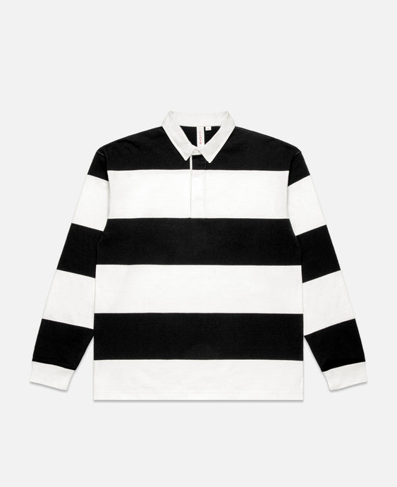 Striped Rugby Shirt (Black)