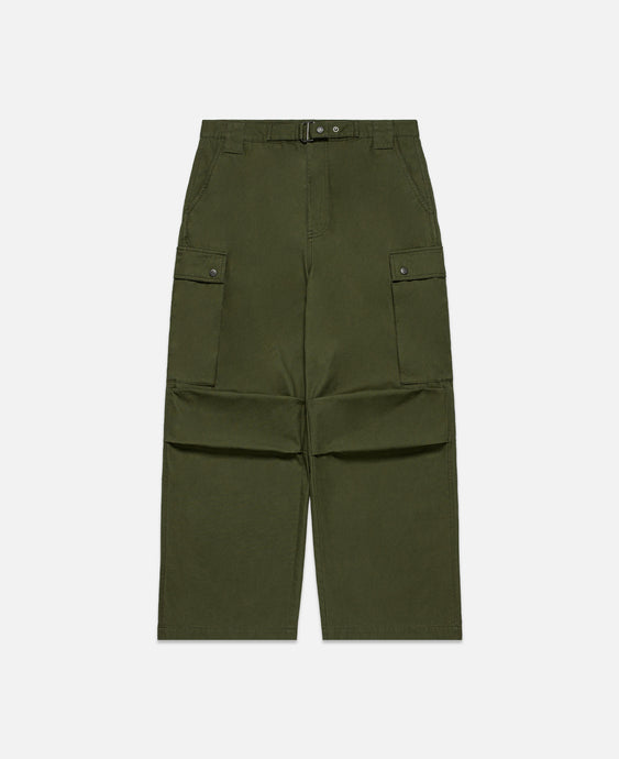 Wide Cargo Pants (Olive)