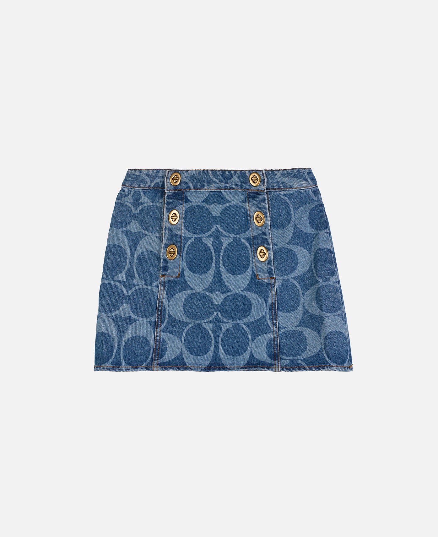 Coach Clot Denim Skirt (Indigo)