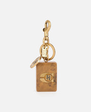 Coach Clot Mahjong Tile Bag Charm (Brown)