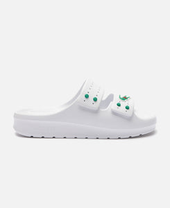 Serve Strap Slippers (White)