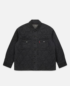 Padded Western Shirt (Black)