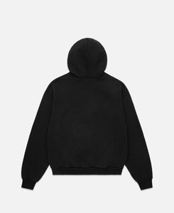 Cotton Fleece Oversized Hoodie (Black)