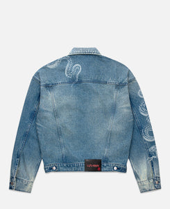 Washed Denim Jacket (Blue)