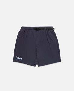 Belted Shorts With CLOTTEE Embroidery (Black)