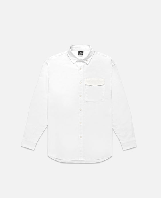 Shirt With Nylon Pocket Flap (White)