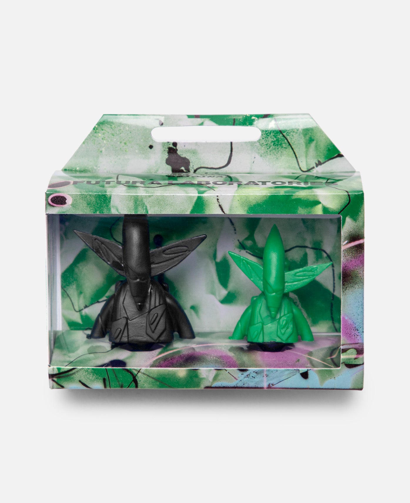 Futura Laboratories Pointman Jibbitz Charms (Black/Green)