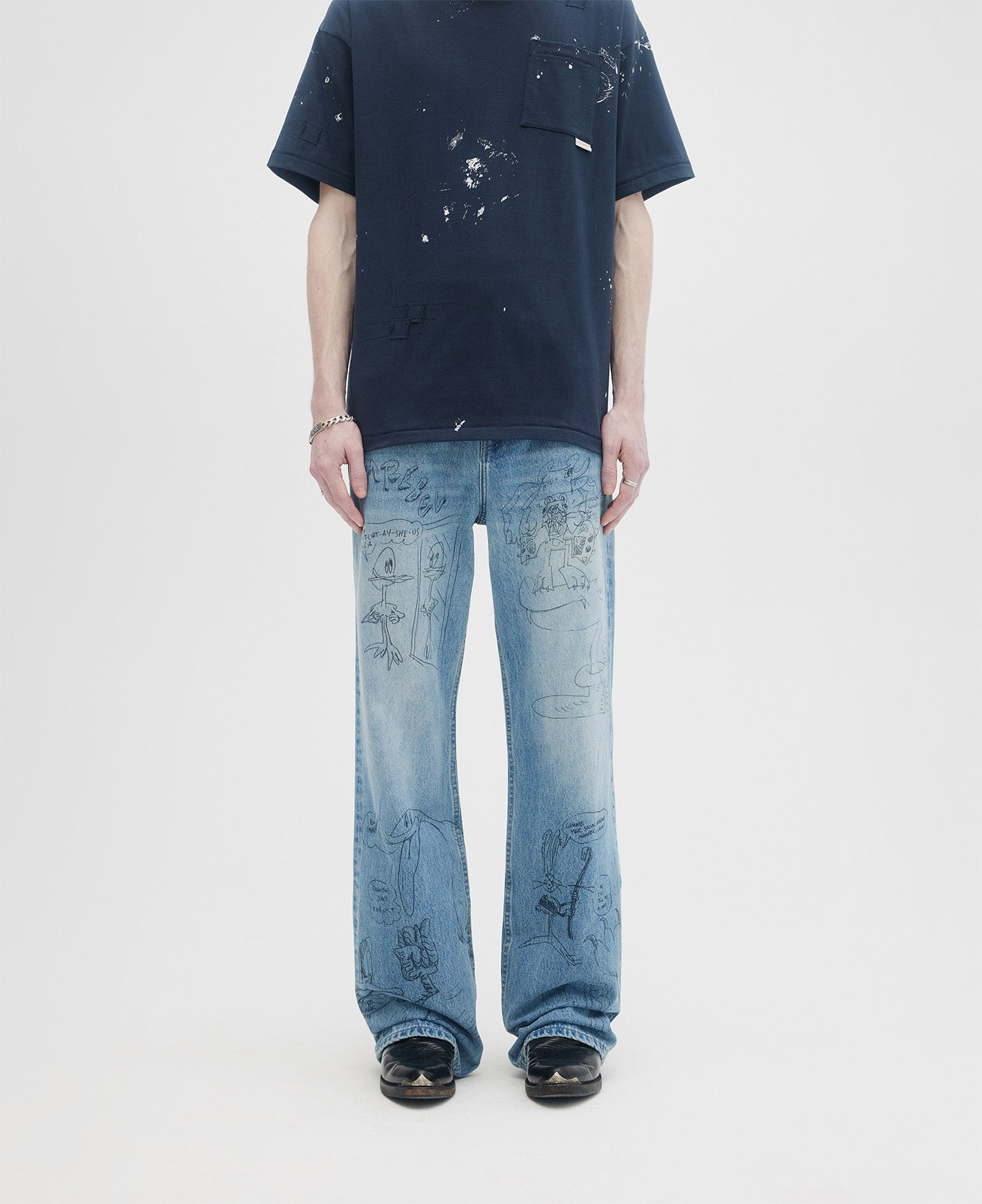 Scribs Bootcut Jeans (Blue)