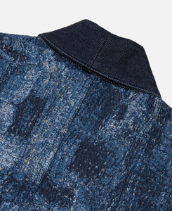 Jacquard Boro Haori Rinse (Blue)