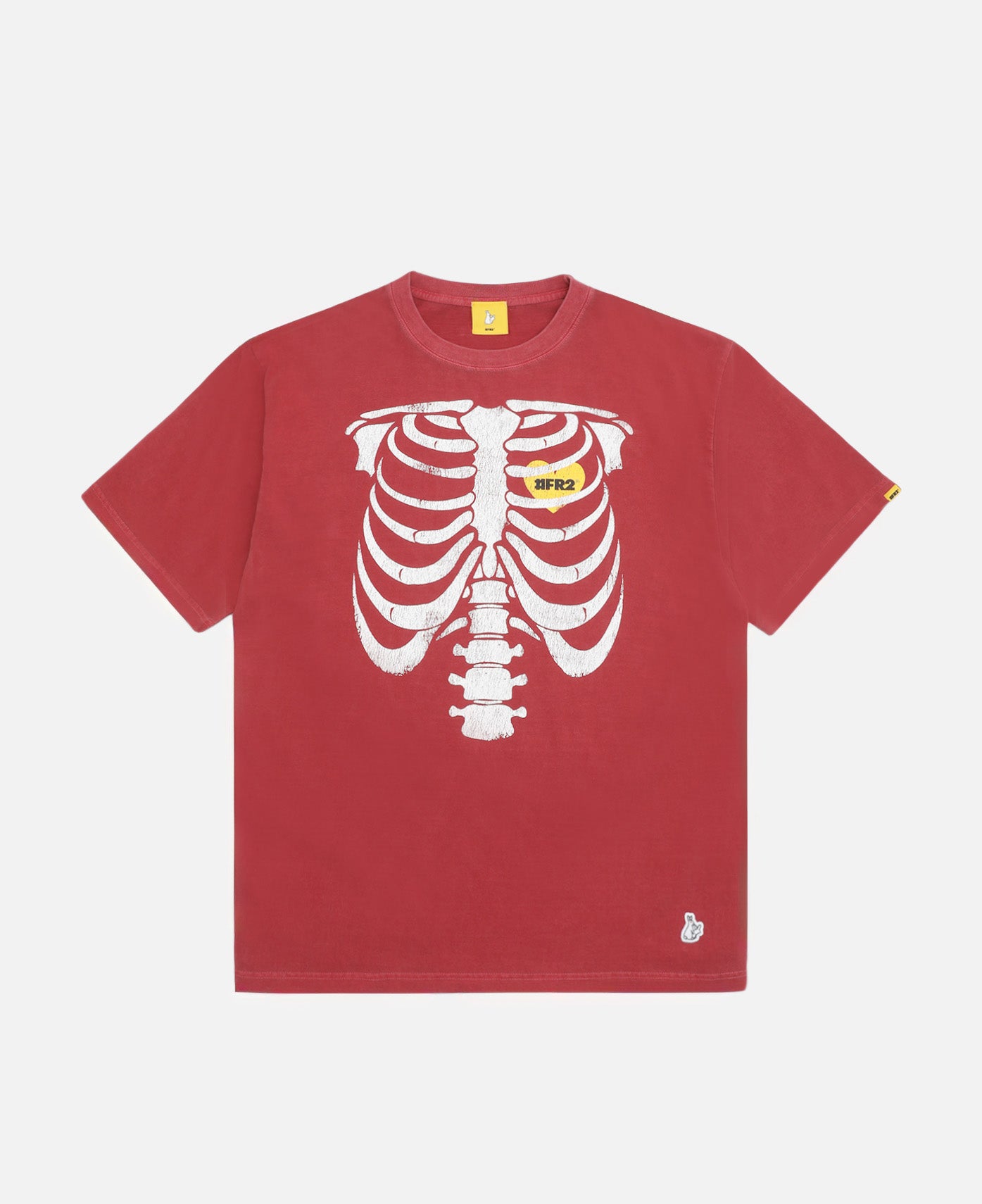 Bone Garment Dye T-Shirt (Red)