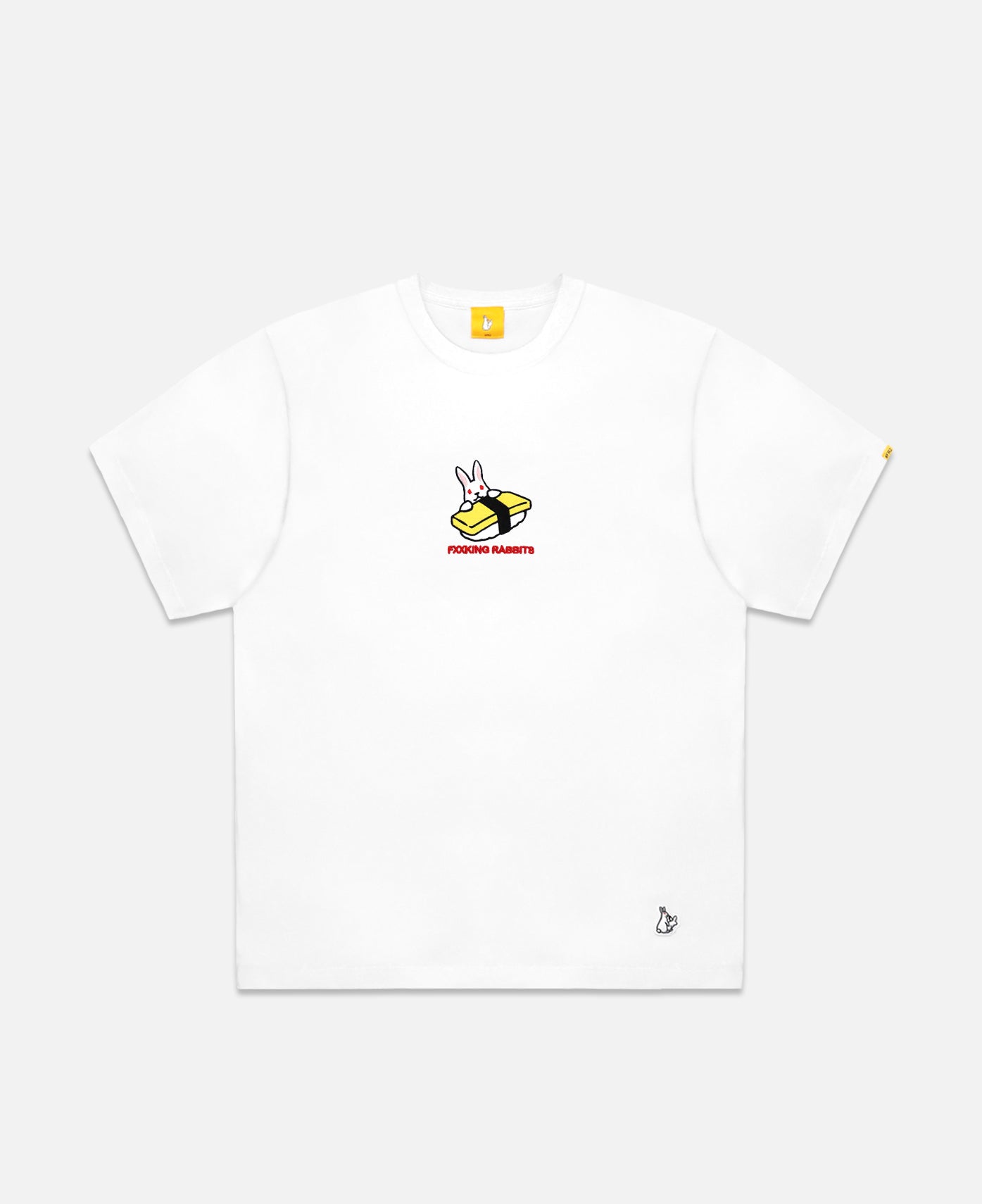 Embroidery Egg Sushi Rabbit T-Shirt (White)