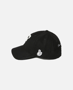 F Embroidery Logo Cap  (Black)