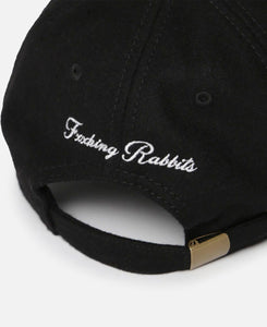 F Embroidery Logo Cap  (Black)