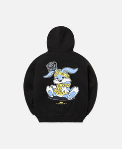 Rabbit Stuffed Toy Hoodie (Black)