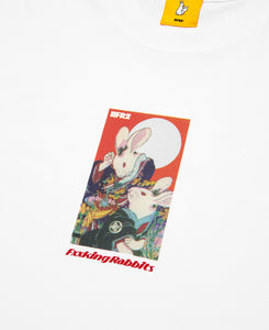 Rabbits Hanafuda T-Shirt (White)