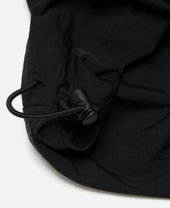 Switching Nylon Wide Pants (Black)