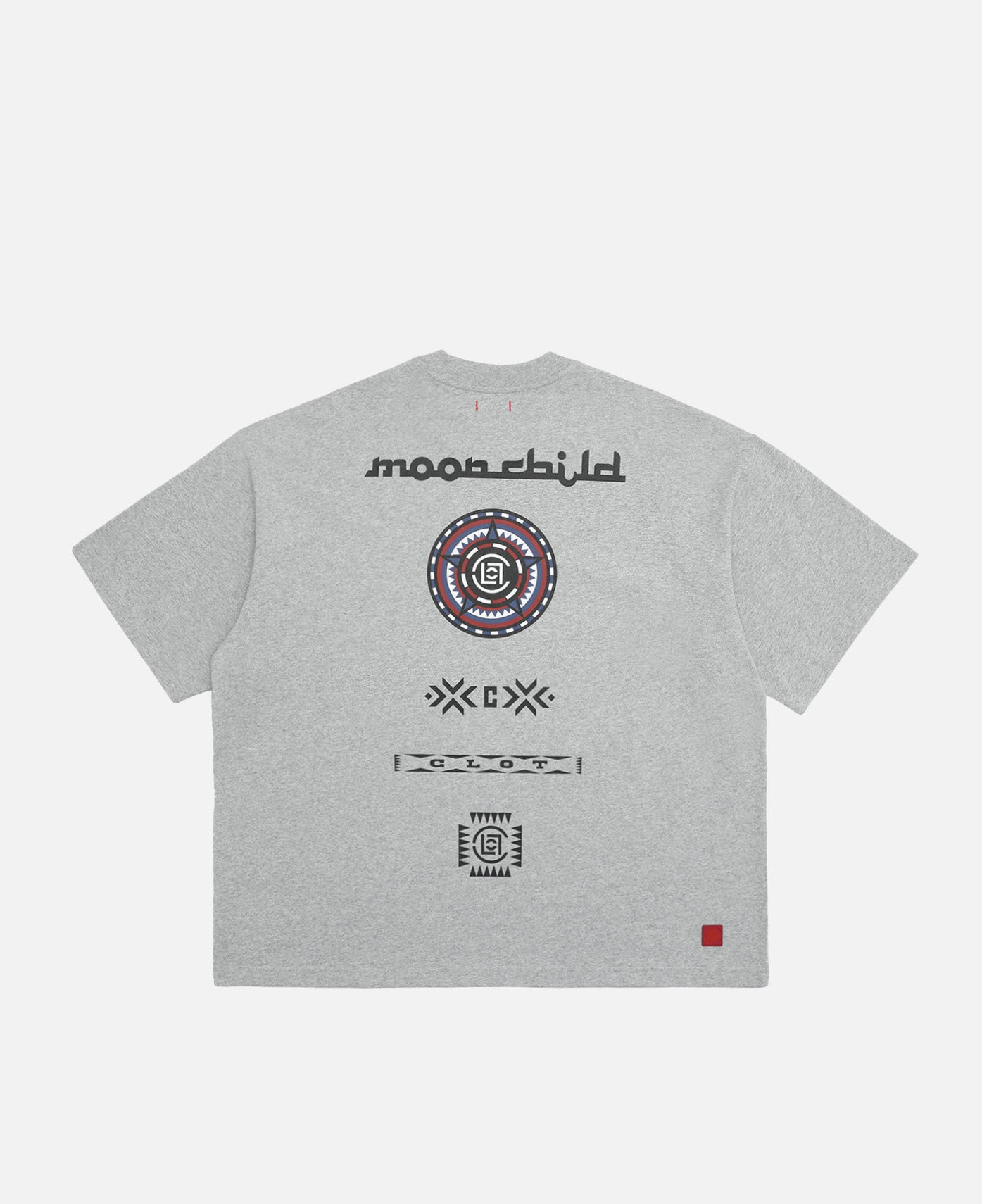 Moon Child Print T-Shirt (Grey)
