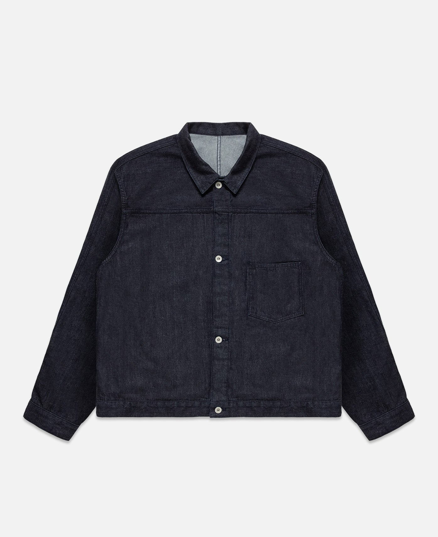 Short Denim Jacket (Navy)