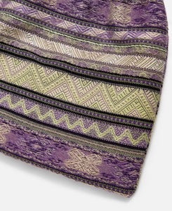 Elastic Pochette - Cotton Ethnic Stripe Jq. (Purple)