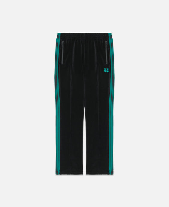 Narrow Track Pants - C/Pe Velour (Black)